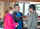 Students and staff talking